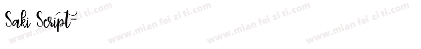 Saki Script字体转换